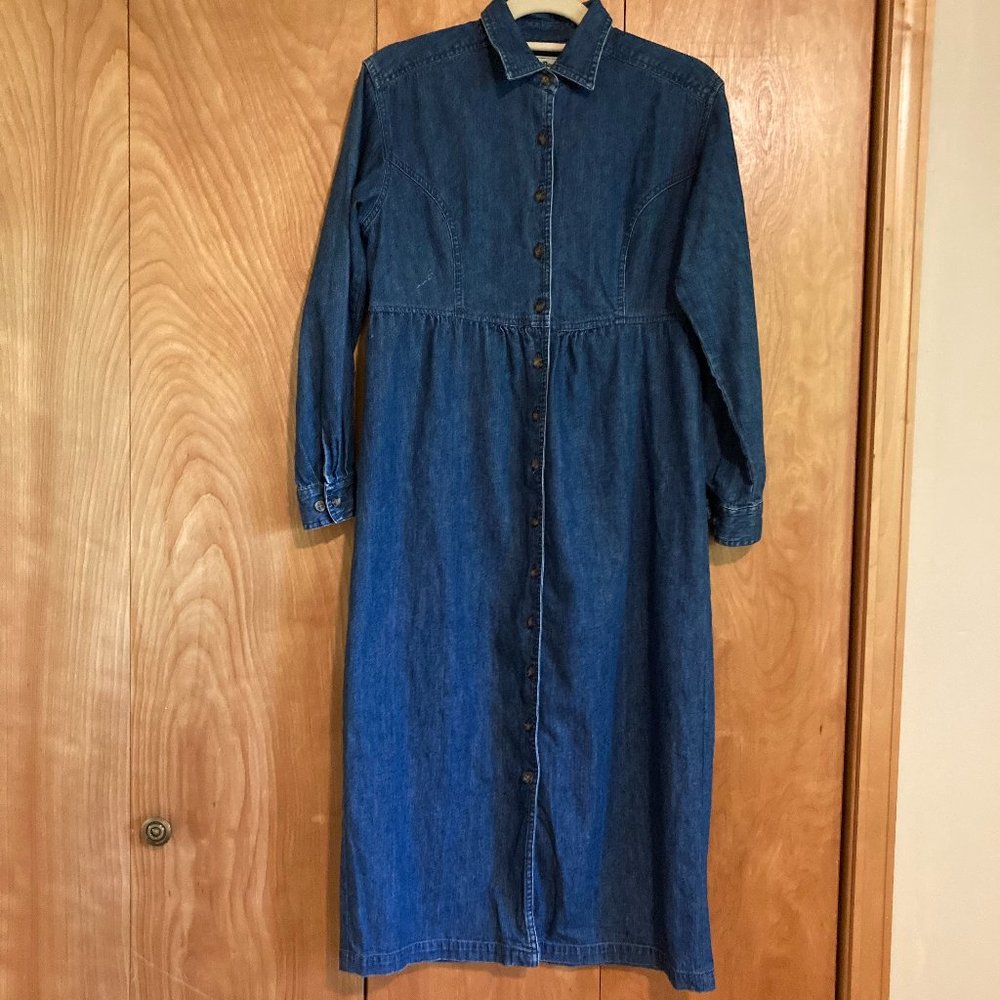 70's vintage LLBean Denim Dress